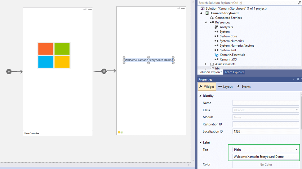 Storyboards in Xamarin.IOS